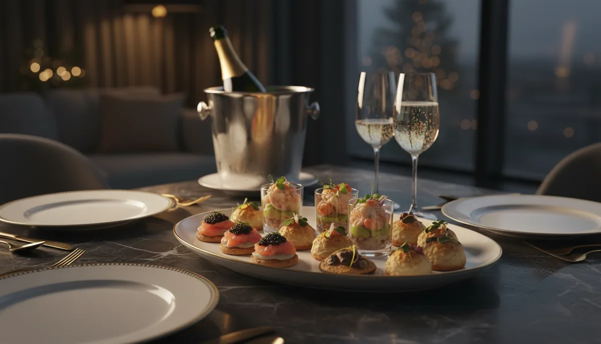 Menu traiteur réveillon : formules, prix et conseils pour le 31 décembre